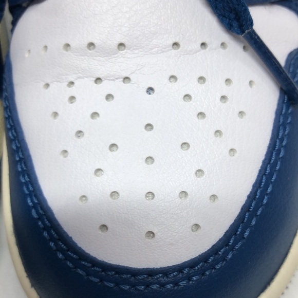 Womens AJ 1 Mid BQ6472-146 Blue/Red USED Creased/Tried on Size 5.5 No Box - Picture 12 of 12